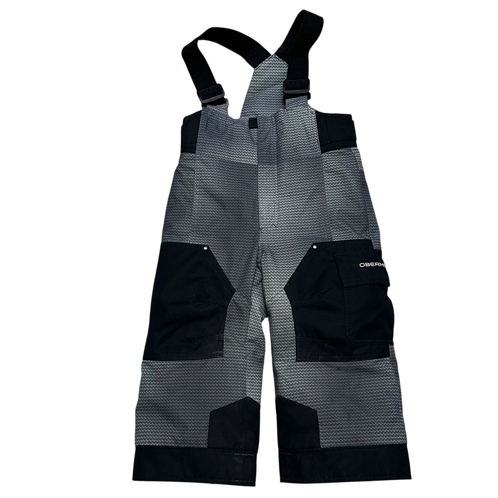 Obermeyer Kids' Snow Bibs Ski Pants Grey Toddler Size 3 I-Grow Feature Snowboard